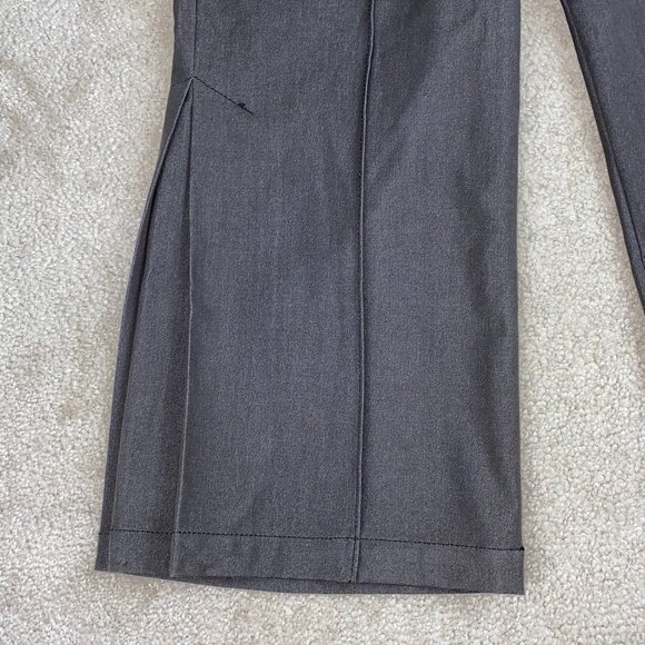 Sharagano Brown Wide Leg Pleat Crop Pants 6 - Picture 3 of 7